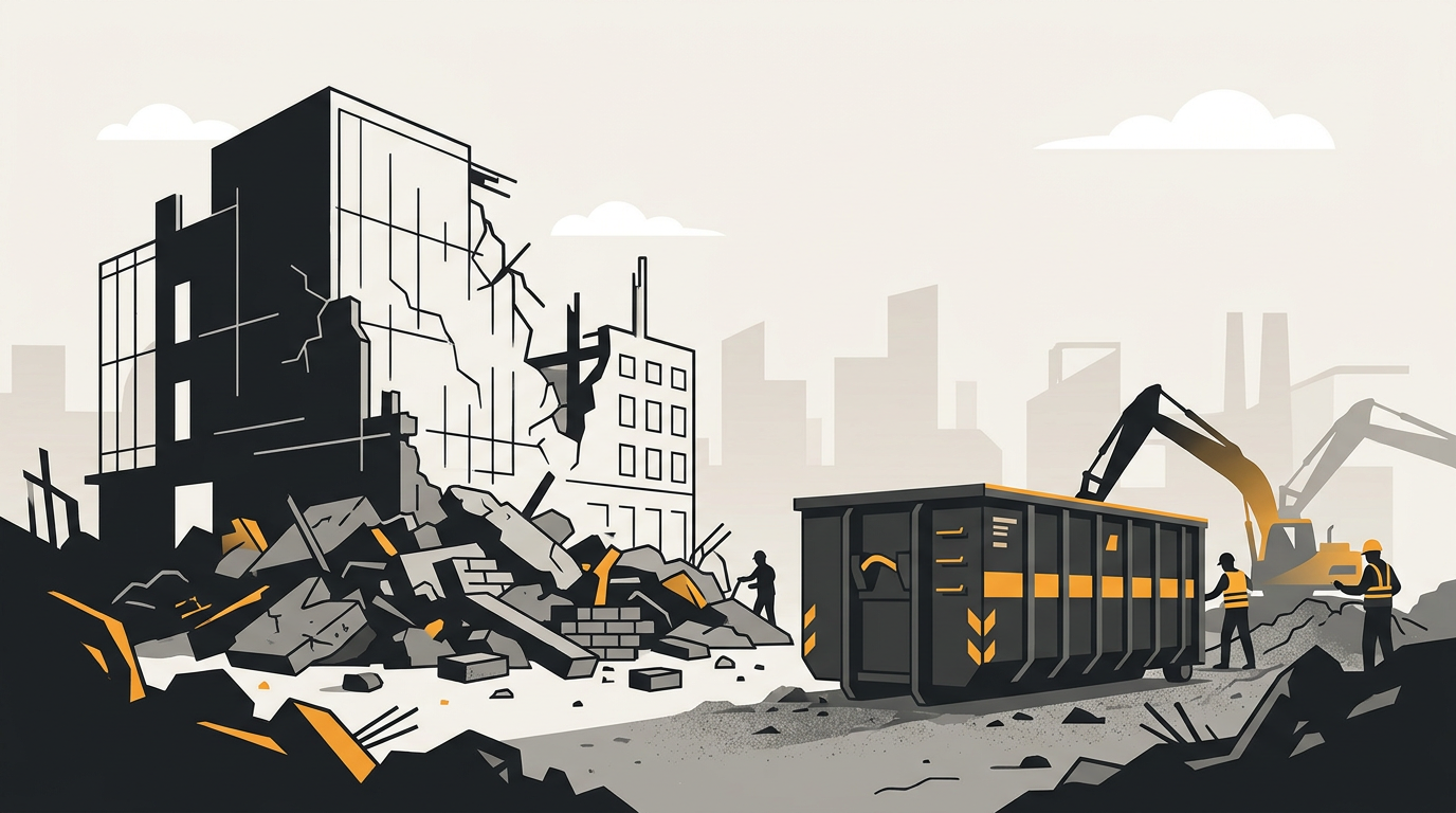 Abrucharbeiten und Entsorgung: Selektiver Rückbau, Entkernung und fachgerechte Entsorgung — sicher dokumentiert…